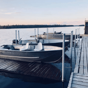 Fishing lake lodge in Saskatchewan, Canada
