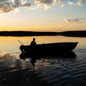 Fishing lake in Saskatchewan, Canada